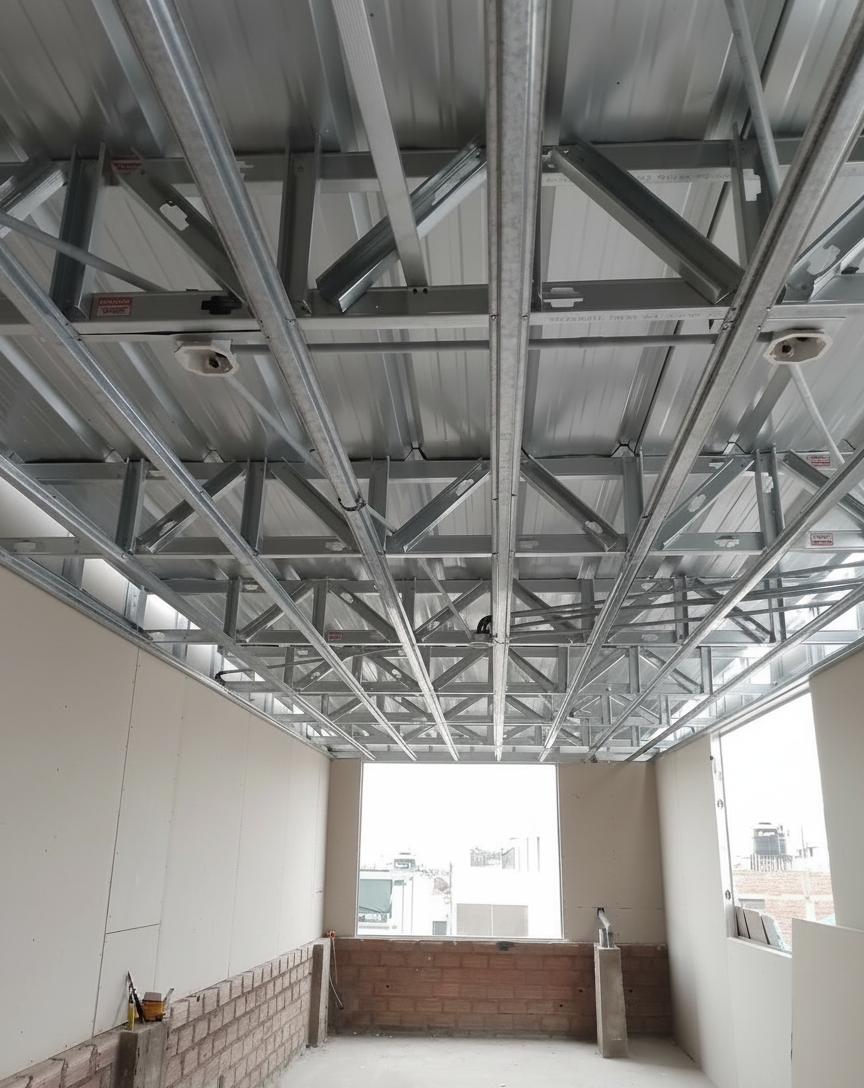 Escalera y pérgola
